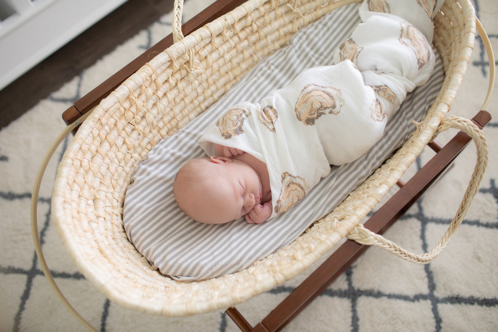 Infant Oyster Swaddle Blanket