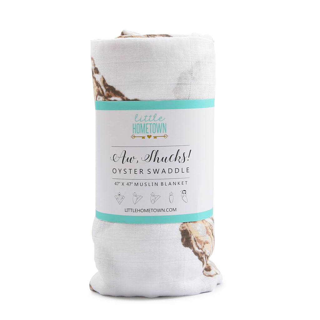 Infant Oyster Swaddle Blanket
