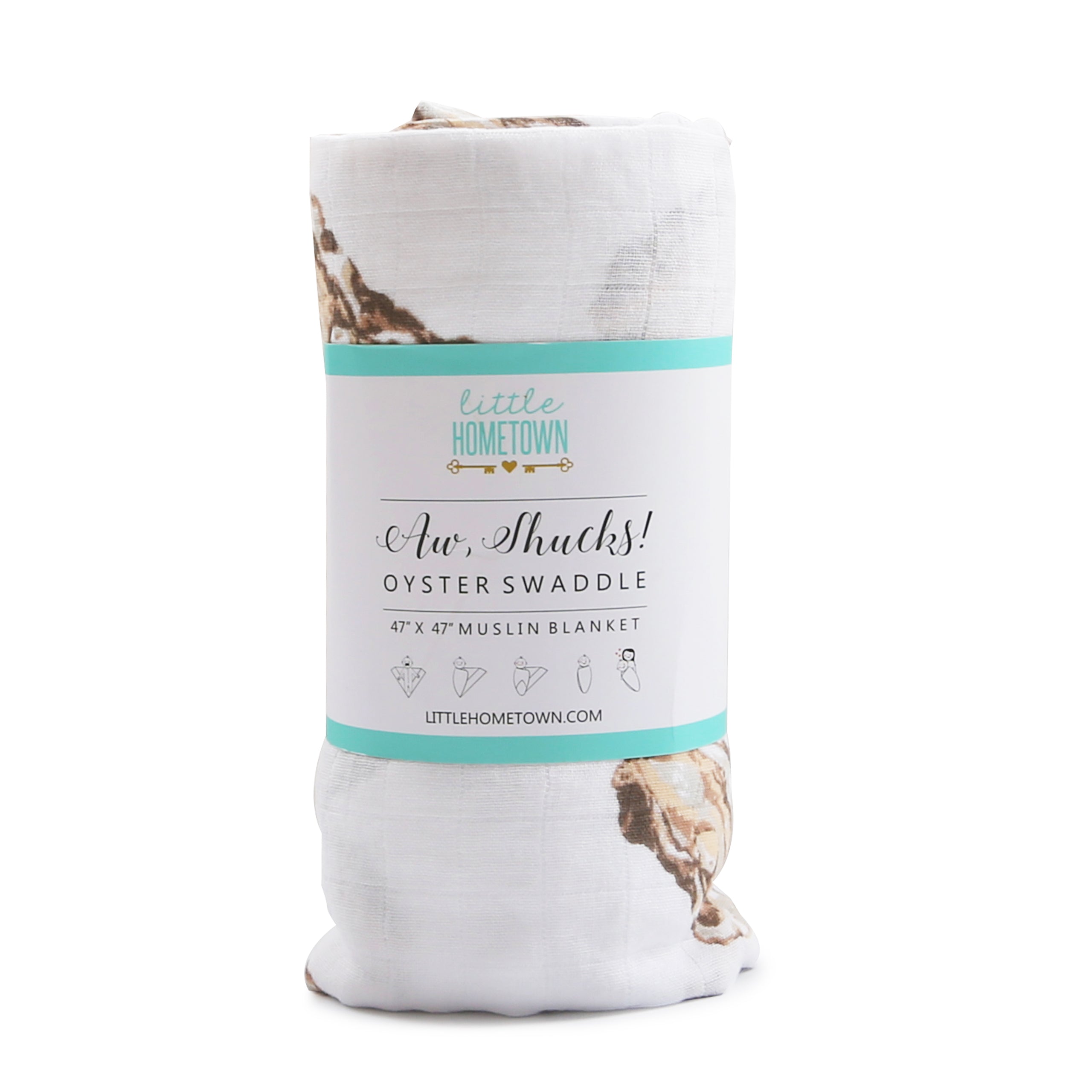 Infant Oyster Swaddle Blanket